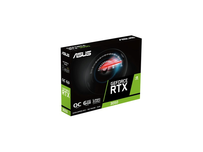 VGA ASUS NVIDIA GeForce RTX 3050 LP BRK 6GB GDDR6 - RTX3050-O6G-LP-BRK