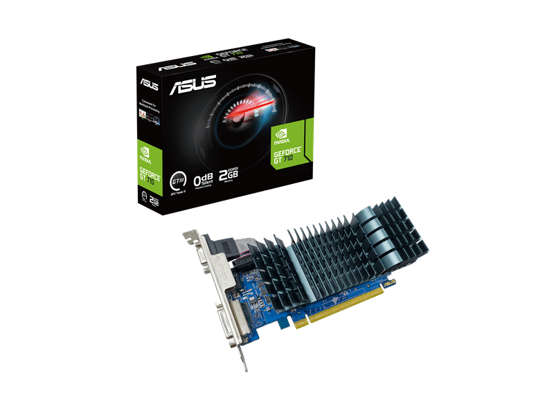 VGA ASUS NVIDIA GT 710 2GB GDDR3 - GT710-SL-2GD3-BRK-EVO