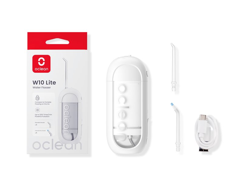 Oclean W10 Lite Szájzuhany-fogselyem, fehér