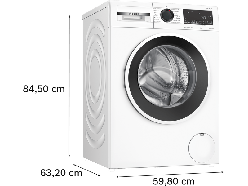 Bosch WGG2540NBY Elöltöltős mosógép