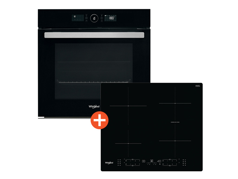 Whirlpool AKZ9 6230 NB Beépíthető sütő + Whirlpool WB B8360 NE Beépíthető indukciós főzőlap szett