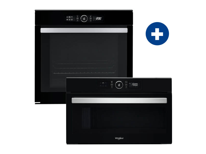 Whirlpool AKZM 8480 NB Beépíthető sütő + Whirlpool AMW730/NB Beépíthető mikrohullámú sütő