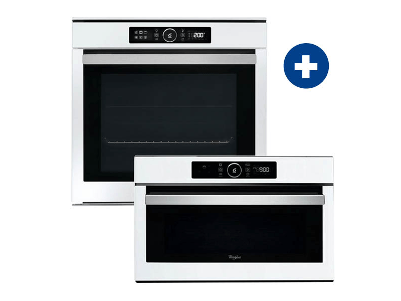 Whirlpool AKZM 8480 WH Beépíthető sütő + Whirlpool AMW 730/WH Beépíthető mikrohullámú sütő