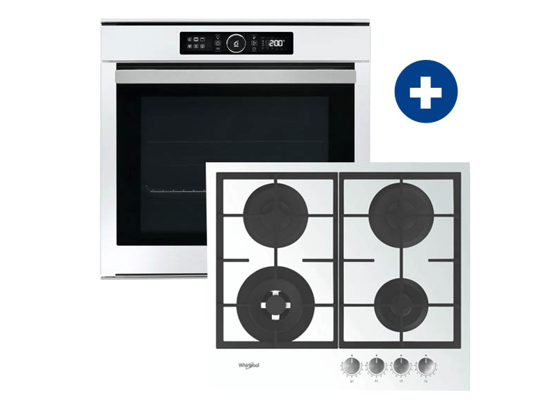 Whirlpool AKZM 8480WH Beépíthető sütő + Whirlpool GOFL 629/WH Beépíthető gáz főzőlap