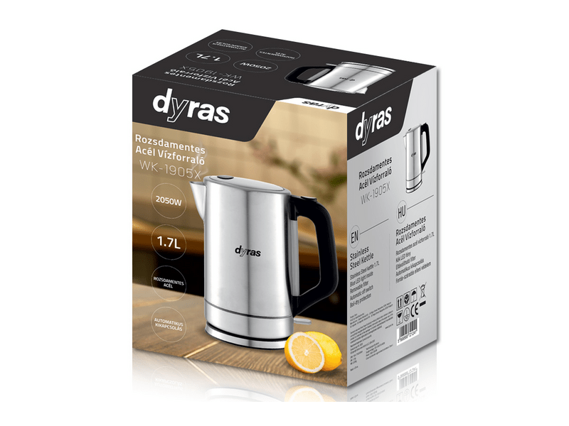 Dyras WK-1905X Vízforraló 1.7L, inox