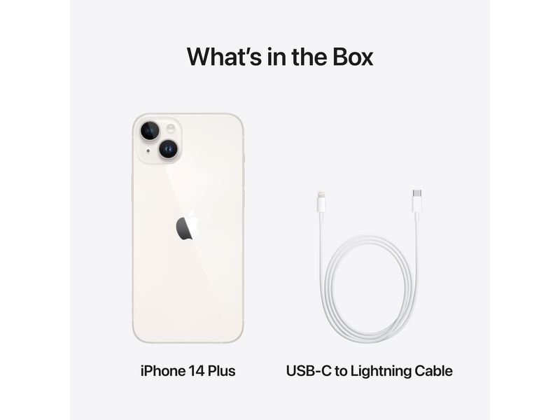 Apple iPhone 14 Plus 512GB Okostelefon, Csillagfény (MPVN3YC/A)