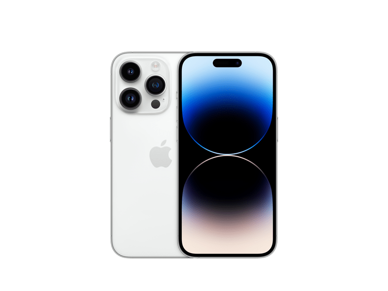 Apple iPhone 14 Pro 128GB Okostelefon, Ezüst (MQ023YC/A)