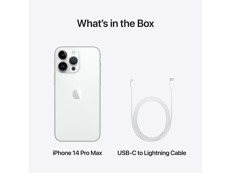 Apple iPhone 14 Pro Max 1TB Okostelefon, Ezüst (MQC33YC/A)