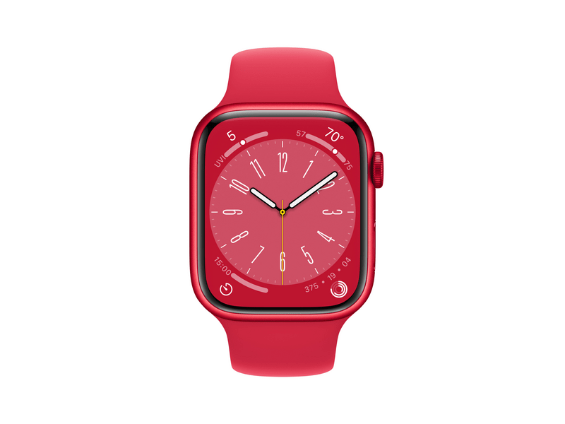 Apple Watch Series 8 GPS 45mm piros Aluminium tok, piros Sport szíj - Regular