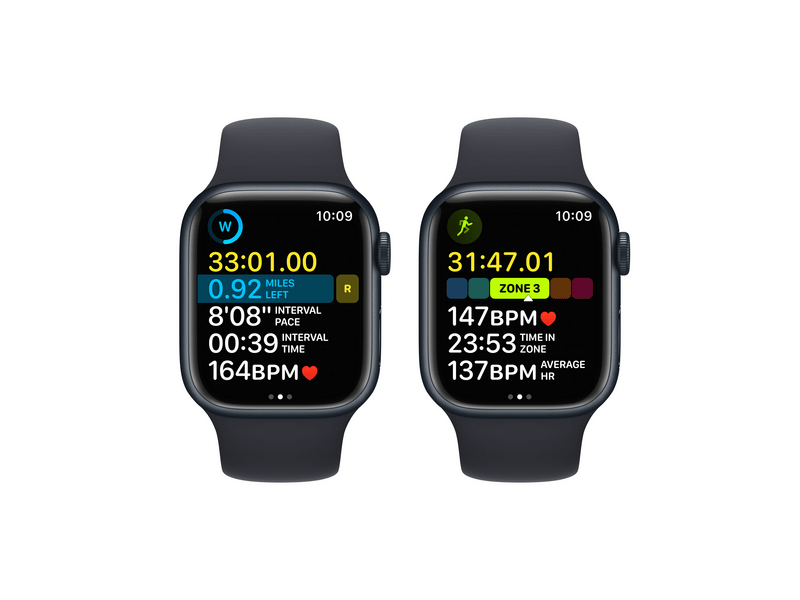 Apple Watch Series 8 GPS 41mm éjfekete Aluminium tok , éjfekete Sport szíj - Regular (MNP53CM/A)