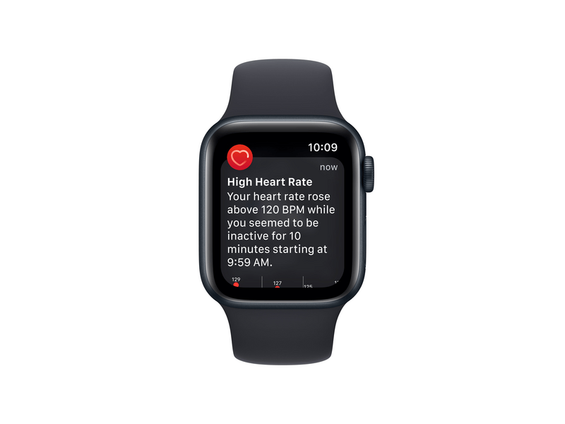 Apple Watch SE (2022) Cellular 40mm éjfekete Aluminium tok , éjfekete Sport szíj - Regular