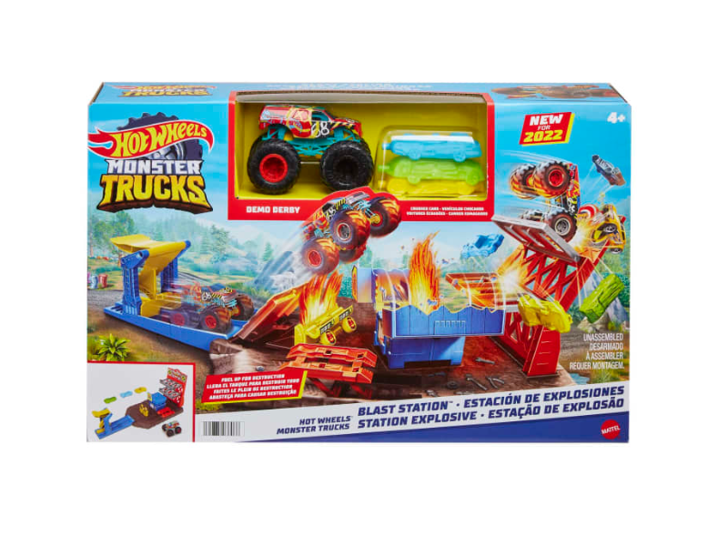 Mattel HFB12 Hot Wheels Monster Trucks Blast Station