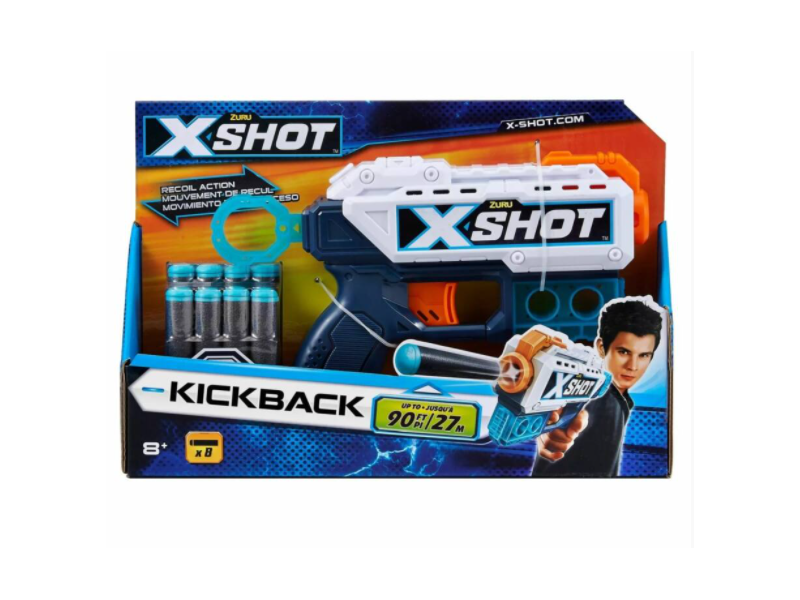X-Shot 36184 Excel-Kickback szivacslövő játékpisztoly