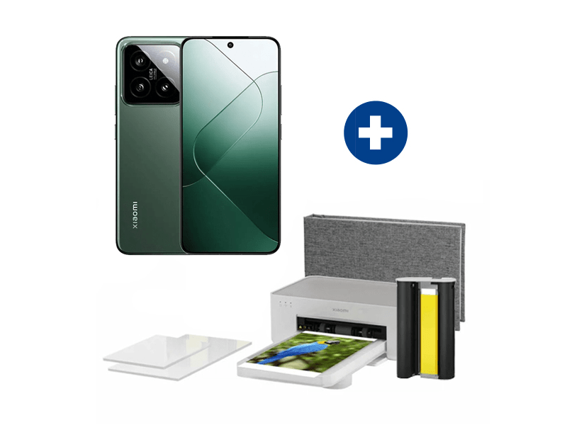 Xiaomi 14 12/512GB Okostelefon, jádezöld + Xiaomi Mi Instant 1S Fotónyomtató
