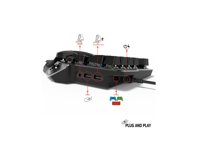 Spirit of Gamer Xpert Gamerboard G900 3in1 Gamer szett