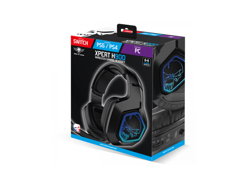 Spirit of Gamer XPERT-H900 Vezeték nélküli Gamer headset (MIC-XH900)