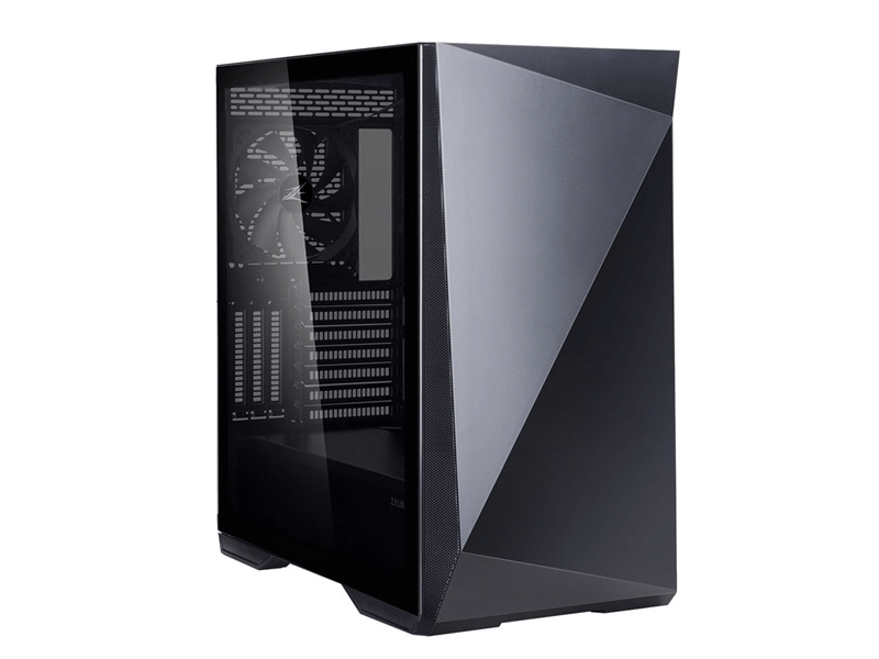 ZALMAN Ház Midi ATX Z9 ICEBERG MS BK Tápegység nélkül, Fekete Üvegfalú