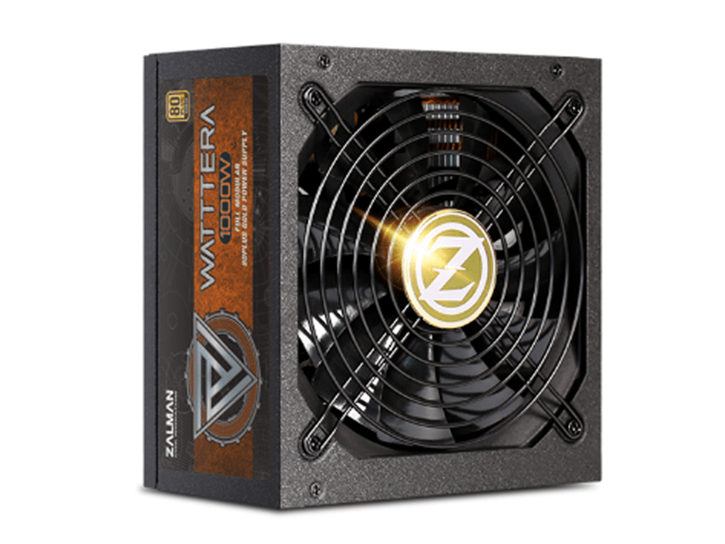 ZALMAN Tápegység Watttera 1000W, 14cm, 80+ Gold, Aktív PFC