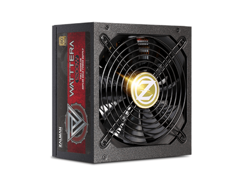 ZALMAN Tápegység Watttera 1200W, 14cm, 80+ Gold, Aktív PFC